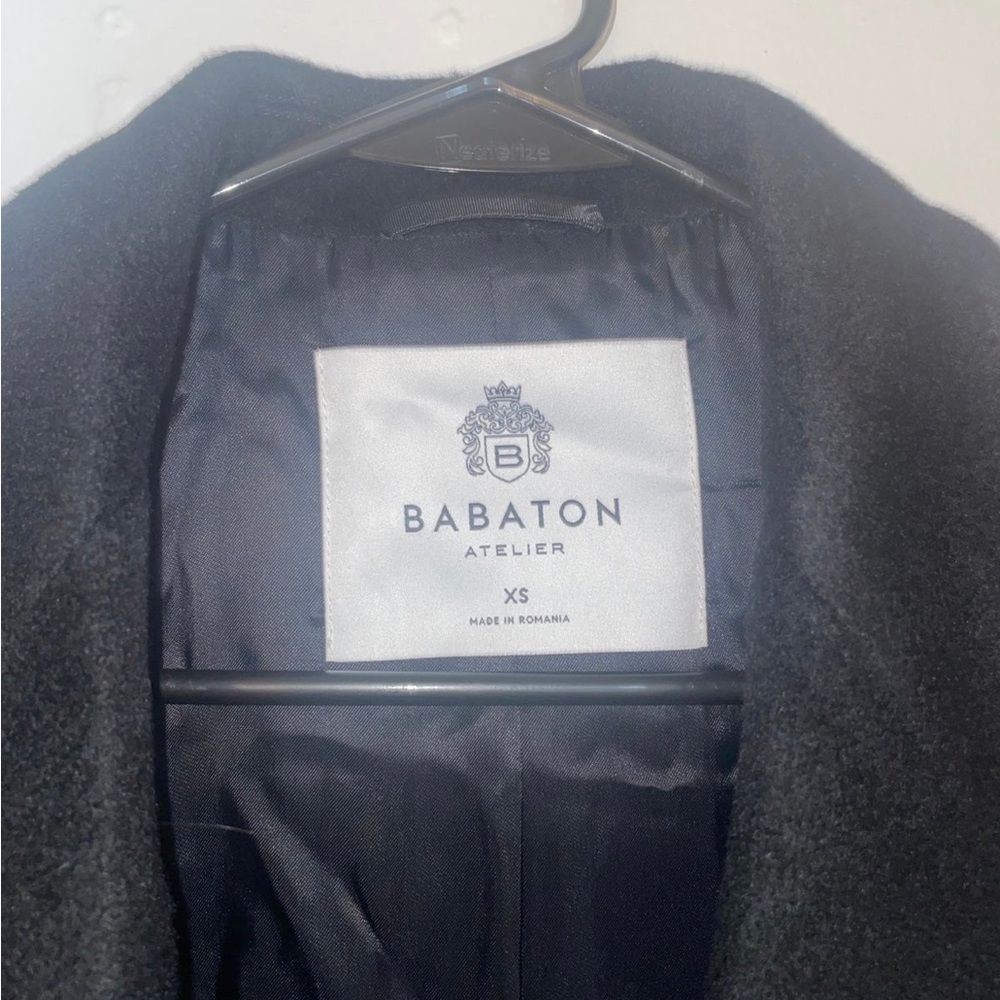 NEW! Aritzia Wool Coat in Black Size XS - Picture 3 of 7